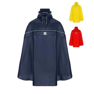 Afbeelding van HOCK HET ORIGINEEL en echte TESTWINNAAR* Regenponcho met capuchon voor fietsers Waterdichte fietsponcho Regenbescherming heren dames De perfecte regenjas alle