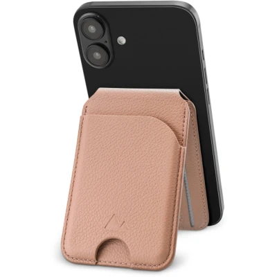 Afbeelding van My Style MagSafe Compatibel Magnet Kaarthouder met Standfunctie Zacht Roze
