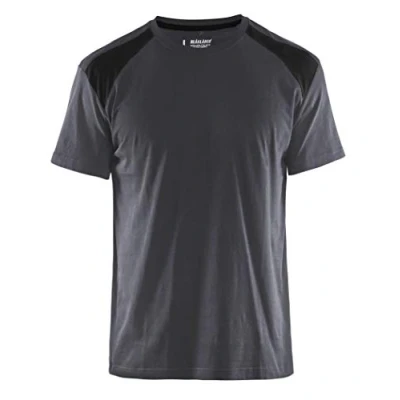 Afbeelding van Werkshirt Blåkläder Bi Colour Medium grijs/Zwart maat L