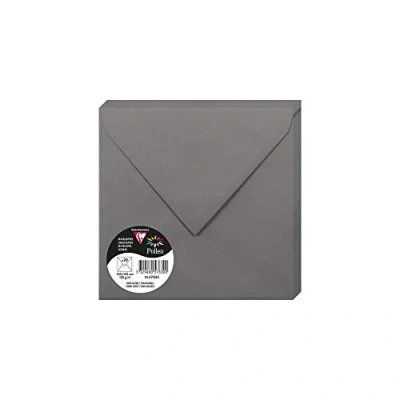 Afbeelding van Clairefontaine 5783C enveloppen, met rubber, 16,5 x cm, 120 g, staalgrijs