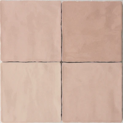 Afbeelding van Moos Pink glans handvorm 13x13 Vloertegel badkamer Wandtegel