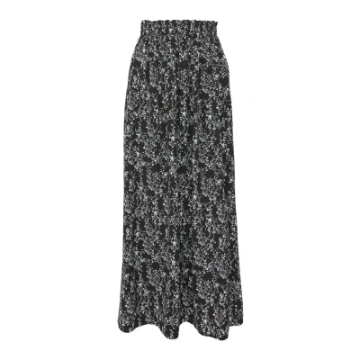 Afbeelding van QS Langer Maxirok, Dames, Maat: 34, Schwarz