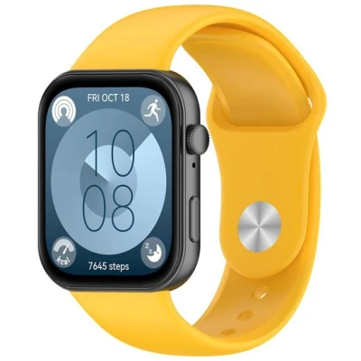 Afbeelding van Siliconen sportband Geel Huawei Fit 3