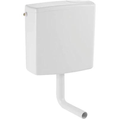 Afbeelding van Geberit Spoelbak AP140, 140000111, opzetspoelbak met start stop functie, 3 zijdig aansluitbaar, zweetwater geïsoleerd, geluidsarm, voor AP montage, wit, 21038 6