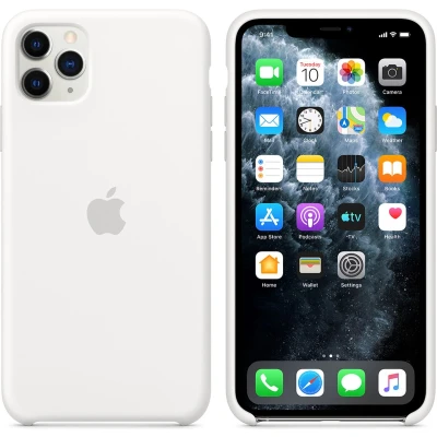 Afbeelding van Apple origineel silicone case iPhone 11 Pro Max wit MWYX2ZM/A