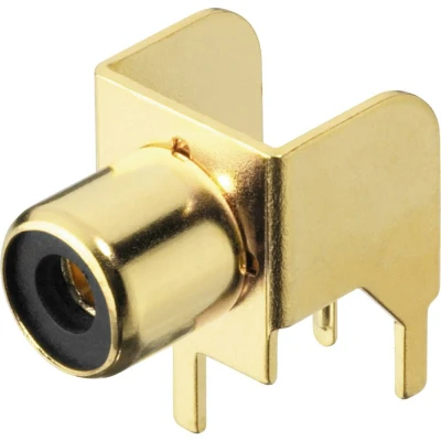 Afbeelding van MONACOR T 709g stekker RCA goud (goud)