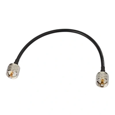 Afbeelding van Superbat PL259 UHF CB coaxkabel RG58 kabel stekker PL 259 naar met laag verlies 30,5 cm voor radio HAM en CB, antenneanalysator, dummlast, SWR meetinstrument
