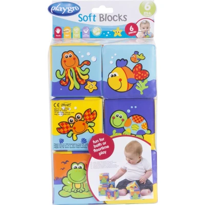Afbeelding van PLAYGRO Badspeelgoed Kubus 6 Stuks