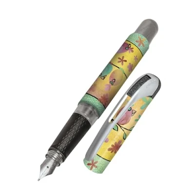 Afbeelding van Online College Chicken Vulpen voor rechtshandigen, ergonomisch handvat, hoogwaardige iridium veer medium, standaard inktpatronen, incl. combinatiepatroon blauw, geschikt mensen met een allergie