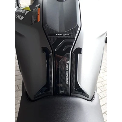 Afbeelding van labelbike Tankpad Sticker in 3D Hars Decoratie en Bescherming van Motorfietstank compatibel met YAMAHA MT 07 2018 2020