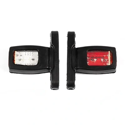 Afbeelding van Formplas LED lampen zijmarkeringslichten, 12 V/24 V volt, E20, SMD LED, rubber en kunststof, positielicht, lengte: 140 mm, hoogte: 100 dikte: 40 voor vrachtwagens, aanhangers, caravans,