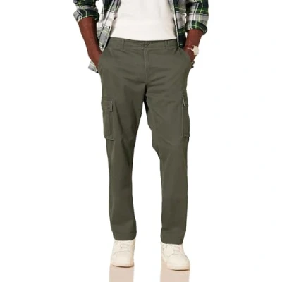 Afbeelding van Amazon Essentials Men&#039;s Stretch cargobroek met rechte pasvorm (verkrijgbaar in grote en lange maten), Olijfgroen, 28W / 32L