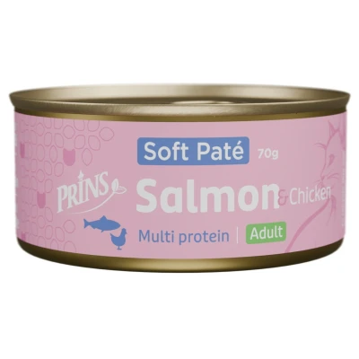 Afbeelding van Prins Soft Paté Kattenvoer Nat Witvis 70 gr