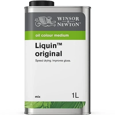 Afbeelding van Winsor &amp; Newton 3053751 Ölmalmittel, Liquin Original, 1 L Flasche, flüssiges Malmittel auf Alkydbasis, halbiert die Trocknungszeit von Ölfarben, steigert Transparenz, schützt vor Vergilbung