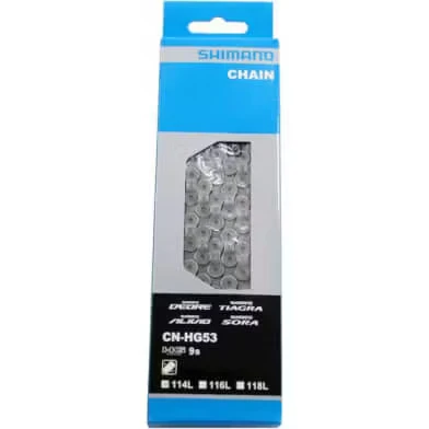 Afbeelding van Shimano CN HG53 9 speed ketting BikeTotaal.nl Zilver
