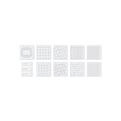 Afbeelding van We R Memory Keepers precision press advanced stencils 12pk