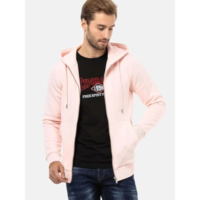 Afbeelding van Cipo &amp; Baxx Sweater met rits, Heren, Maat: Large, Pink