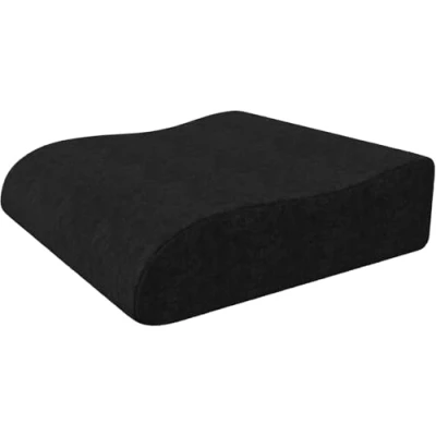 Afbeelding van stakussen van innovatief schuim, ergonomisch zitkussen, veelzijdig wigkussen met hoog zitcomfort, booster voor de stoel om op te staan