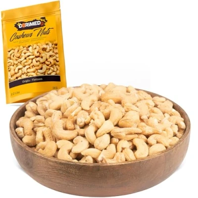 Afbeelding van Cashewnoten, geroosterd, licht gezouten, hersluitbare zak 1 Kg