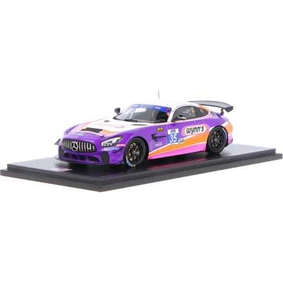 Afbeelding van Mercedes Benz AMG GT4 Spark Modelauto 1:43 2019 Dylan Murry / Jeroen Bleekemolen Jim Cox