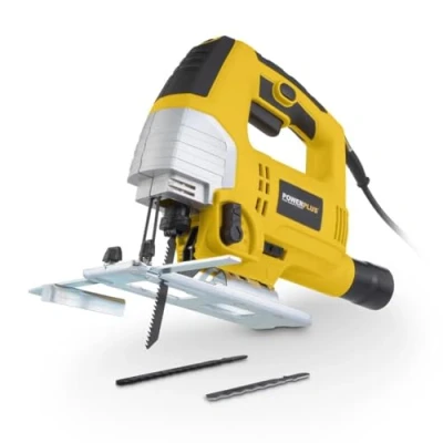 Afbeelding van Powerplus POWX0331 Decoupeerzaag 650W 4 pendelposities Variabele snelheid Snelwisselsysteem Incl. stofzuigaansluiting, parallelgeleider en 3 decoupeerzaagbladen