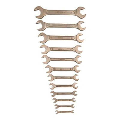 Afbeelding van KS Tools, Spanner, BRONZEplus dubbele steeksleutelset, 15 vorkstand, 12 delen, metrisch (6 mm)