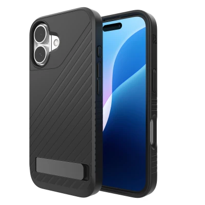 Afbeelding van Apple iPhone 16 MagSafe Hoesje Kunststof ZAGG Hardcase/Backcover Zwart Telefoonhoesje Shockproof/Valbescherming
