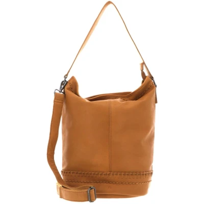 Afbeelding van FREDsBRUDER Leren Schoudertas Eina Hobo Summer Hay Geel