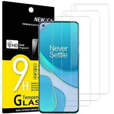 Afbeelding van NEW&#039;C 3 Stuks, Screen Protector voor OnePlus 9, Gehard Glass Schermbeschermer Film 0.33 mm ultra transparant, resistent