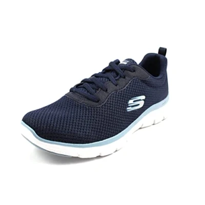 Afbeelding van Skechers Flex Appeal 4.0 Active Flow sneakers voor dames, marineblauwe mesh afwerking, 37,5 EU