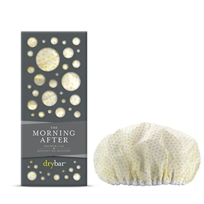 Afbeelding van Drybar Morning After Shower Cap met katoen gevoerde elastische grip, beschermt je föhn tegen water, Royale maat houdt alle soorten haar vast