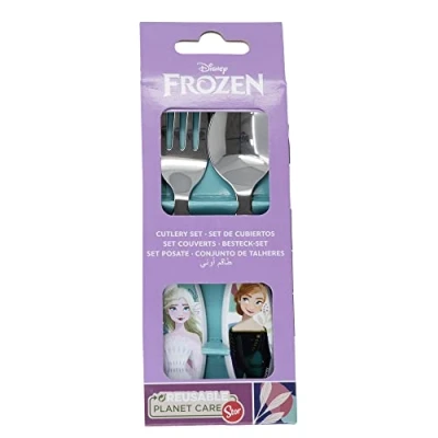 Afbeelding van KINDERBESTECK VAN METAAL. 2 STUKS FROZEN TRUST DE JOURNEY