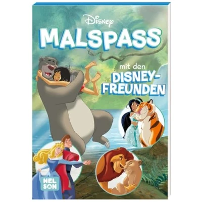 Afbeelding van Disney: Malspaß mit den Disney Freunden: Mehr als 60 Ausmalmotive zu Liebe und Freundschaft