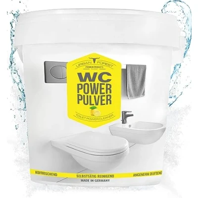 Afbeelding van WC reiniger schuim Toiletreiniger voor het reinigen van toilet en bidet toilethygiëne &amp; toiletversheid Huishoudelijke toiletreiniging POWER POEDER URBAN FOREST 1000g