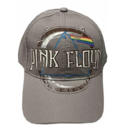 Afbeelding van Pink Floyd Dark Side Of The Moon Album Distressed Baseball pet Grijs