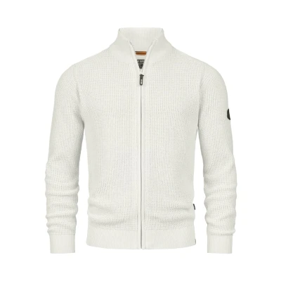 Afbeelding van Indicode Jeans Inlayton Vest, Heren, Maat: Small, White asparagus