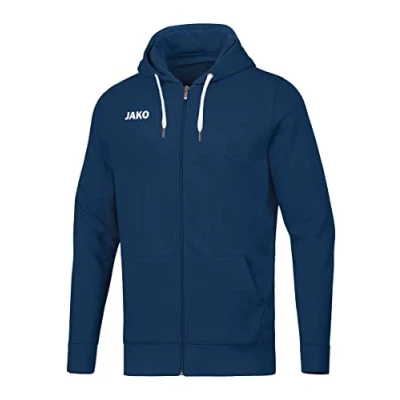 Afbeelding van JAKO Basisjack Met Capuchon, Uniseks Kind, Marien, 164