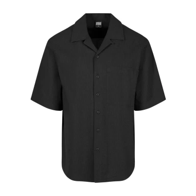 Afbeelding van Urban Classics gestreept loose fit overhemd zwart