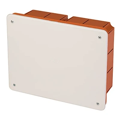 Afbeelding van POLY POOL PP0590 inbouwdoos met deksel elektrische box voor wandmontage, rechthoekig aftakkast schroeven bevestiging van het Aftakdoos Made in Italy
