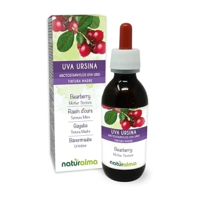 Afbeelding van Berendruif (Arctostaphylos uva ursi) bladeren Alcoholvrije moedertinctuur Naturalma Vloeibaar extract druppels 120 ml Voedingssupplement Veganistisch