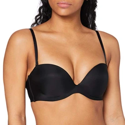 Afbeelding van Triumph Stepy SOFT Strapless BH, Dames, Maat: 75E, Black
