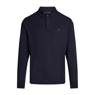 Afbeelding van Tommy Hilfiger Heren L/S Liquid Cotton REG Polo MW0MW37317, Polo, Blauw, S, Blauw (Woestijnhemel), S