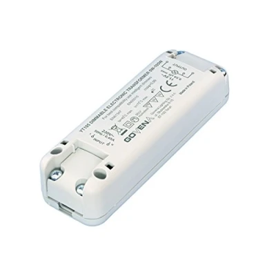 Afbeelding van 0 W 105 dimbare elektronische transformator YT105, voor lage halogeenspanning (MR16, MR11, G4) en 12 Vac ledlampen.