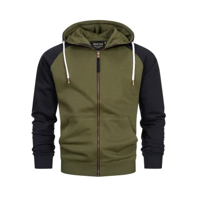 Afbeelding van Indicode Jeans Inpulko Sweater met rits, Heren, Maat: Small, Army