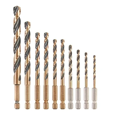 Afbeelding van DEWALT DT20620 QZ HSS G Metaal spiraalboorset 10 delig 3 mm, 3.5 4 4.5 5 6 8 mm Corrosiebestendig Zeskant 1 set(s)