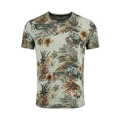 Afbeelding van Key Largo Tshirt print, Heren, Maat: Large, Faded moss