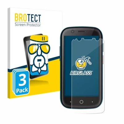 Afbeelding van BROTECT Glas Screen Protector voor Unihertz Jelly 2 (3 Stuks) Schermbeschermer [9H Hardheid, Beschermglas Folie niet Gehard Glas]