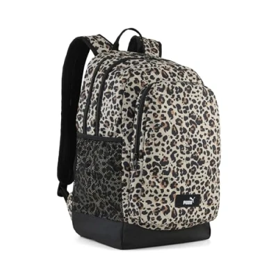Afbeelding van Puma Academy Backpack Rugzak, Dames, Maat: One Size, Black/beige