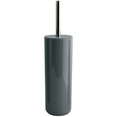 Afbeelding van MSV Porto Toilet/wc borstel in houder kunststof donkergrijs 38cm