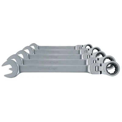 Afbeelding van Gedore RED R07305005 Ringratel steeksleutelset met kniegewricht 8 19 mm 5 delig
